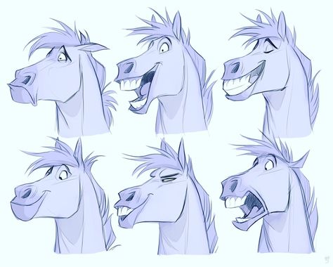 ArtStation - Horse expressions, Hedvig H-S Horse Expressions, Expressions Drawing, Disney Horses, Horse Cartoon, Character Design Cartoon, Horse Illustration, Horse Face, Horse Drawing, Horse Drawings