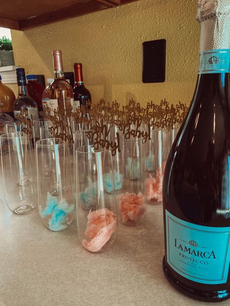 Mimosa Gender Reveal, New Year’s Eve Gender Reveal Party, Gender Reveal Drinking Games, Gender Reveal Ideas New Years Eve, New Years Themed Gender Reveal, Champagne Gender Reveal Ideas, Gender Reveal New Years Eve, Gender Reveal Shots, Champagne Tower Gender Reveal