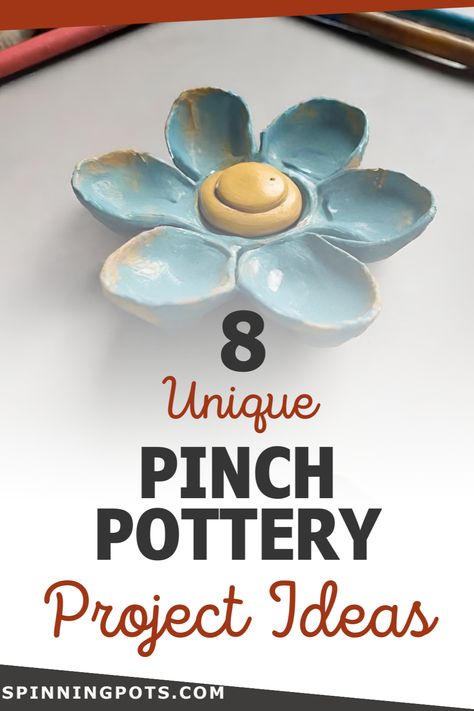 Ready to try your hand at pottery but not sure where to start? Pinch Pot Ideas: Unleash Your Creativity with These Inspiring Projects - Spinning Pots has everything you need to get started. Dive into our world of spinning pot projects and discover the endless possibilities of this art form. Get ready to unlock your inner potter and create beautiful works of art! Middle School Pottery Projects, Coil Pinch Pots, Pottery Class Ideas Ceramic Art, Ceramics 1 Projects, Ideas For Ceramics Projects, Beginner Pinch Pot Ideas, Handbuilding Ceramics Projects, Elementary Pottery Projects, Air Dry Pinch Pots