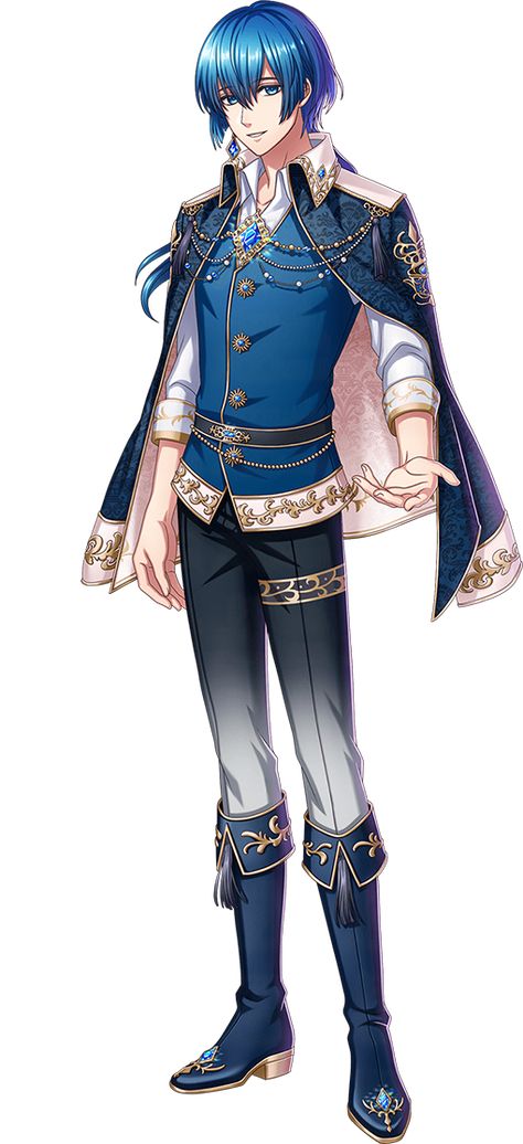 Prince Clothes Drawing, Magic Clothes Drawing, Fantasy Clothes Male Prince, Male Fantasy Clothing Design Royal, Fantasy Prince Outfit Drawing, Blue Prince Outfit, Fantasy Outfits Design Male, Prince Outfit Design, Blue Fantasy Outfit Male