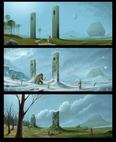 Techno Magic Concept Art, Advanced Civilization Concept Art, Advanced Civilization, Fantasy City, Ancient Mysteries, Fantasy Places, Wow Art, Fantasy Art Landscapes, Ancient Aliens