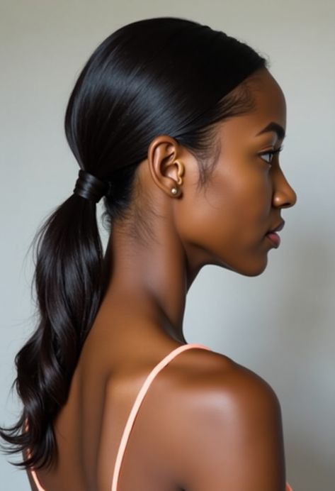 30+ Sleek and Polished Ponytail Hairstyles for Black Women Natural Ponytail Hairstyles, Ponytail Hairstyles For Black Women, Natural Ponytail, Hairstyles For Black Women, Keep It Classy, Ponytail Hairstyles, Black Women Hairstyles, Short Hair, Black Women