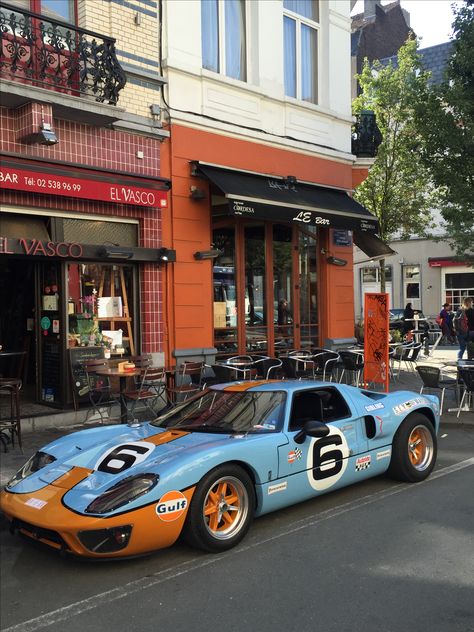 Gulf Racing Colours, Gulf Livery, Dagobert Duck, Gulf Racing, Cool Car Drawings, Ford Gt40, Ford Racing, Super Luxury Cars, Fancy Cars