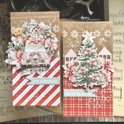 Project by Iwona Marchewka #mintaypapers #mintay #mintaypapersmerrylittlechristmas #mintaymerrylittlechristmas Chrismas Cards, Mintay Papers, Days Before Christmas, Beautiful Christmas Cards, Christmas Messages, Book Art Diy, Christmas Crafts Decorations, Merry Little Christmas, Winter Cards