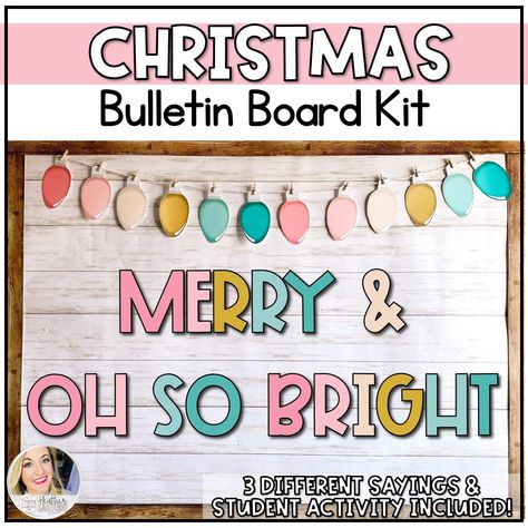 December Bulletin Boards, Holiday Bulletin Boards, Winter Bulletin, Christmas Bulletin Board, Cute Christmas Decorations, Christmas Bulletin, Bulletin Board Sets, Board Display, Bulletin Board Display