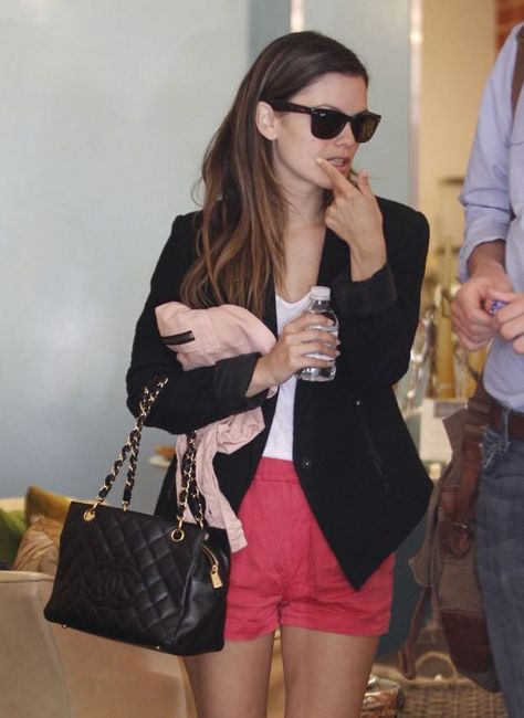 Rachel Bilson Chanel, Chanel Shopper, Rachel Bilson Style, Galaxy Stuff, Chanel Classic Flap Bag, Classic Flap Bag, Chanel Tote, Rachel Bilson, Handbag Heaven