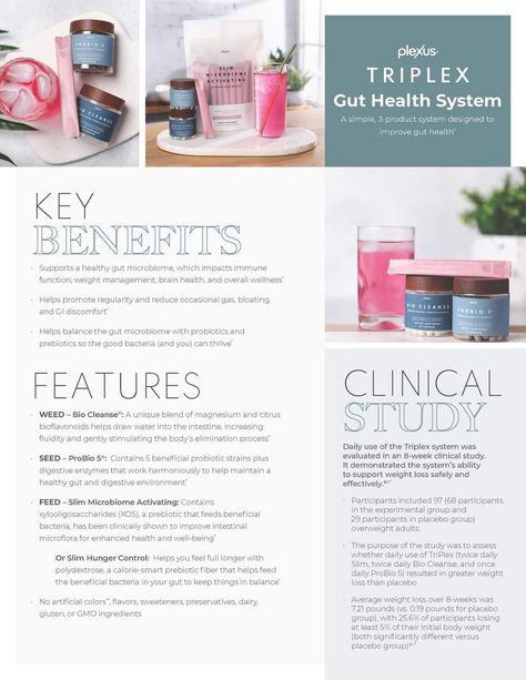 Triplex Plexus, Plexus Triplex, Improve Gut Health, Gut Microbiome, Healthy Gut, Health System, Brain Health, Weight Management, Gut Health