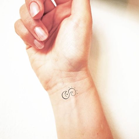 This Tattooing item by TTTattoodotcom has 308 favourites from Etsy shoppers. Is dispatched from Spain. Listed on 14 Aug, 2024 Wave And Stars Tattoo, Infinity Wave Tattoo, Moon Wave Tattoo, Tato Set, Tattoo Sol E Lua, Tattoo Moon And Sun, Moon And Sun Tattoo, Tattoo Infinity, Tatts Ideas