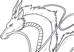 how to draw haku, spirited away, haku step 8 Dragon Drawing Easy, Haku Spirited, Haku Dragon, Ghibli Tattoo, Personajes Studio Ghibli, Chihiro Y Haku, Anime W, Ghibli Artwork, Studio Ghibli Art