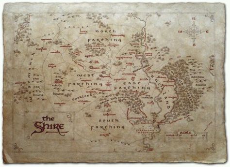 Shire map. Want this framed in our house one day. Percy Jackson Monsters, The Shire Map, Map Of Narnia, Tolkien Artwork, Lonely Mountain, Hobbit Party, Cartography Map, Middle Earth Map, Tolkien Art