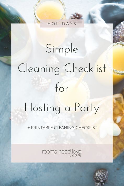 House Party Checklist, Party Cleaning Checklist, Dinner Party Checklist, Simple Cleaning Checklist, Football Party Snacks, Hosting A Party, Party Planning Checklist, Remove Oil Stains, Party Checklist