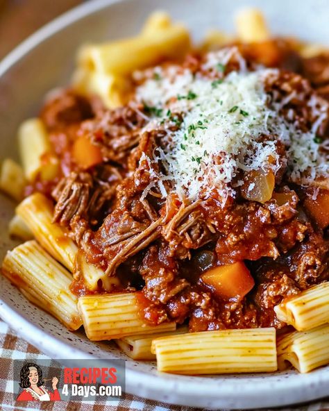 Potato Gratin Shredded Beef Ragu, Family Dinners Easy, Dinners Easy, Beef Ragu, Slow Cooker Stew, Slow Cooker Beef Stew, Potato Gratin, Shredded Beef, Cozy Meals