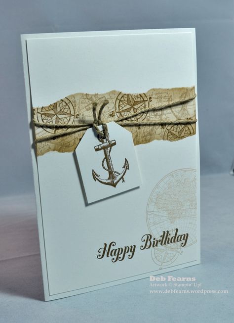 Nautical Cards, Masculine Birthday Cards, Boy Cards, Birthday Cards For Men, Male Cards, Masculine Cards, Fathers Day Cards, Card Tags, Creative Cards