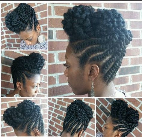 Hair styles Styles Of Braids, Updo Natural Hair, Natural Updo, Natural Twist, Flat Twist Updo, Twist Updo, Twisted Hair, Twisted Updo, Updo Styles