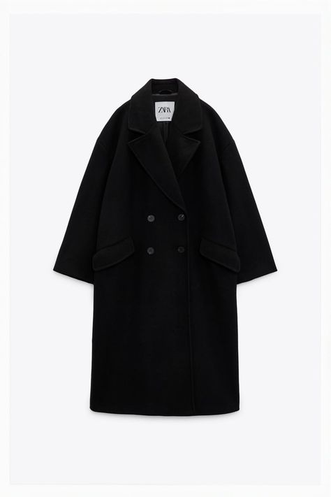 Best Sellers Femme | ZARA Canada Zara Oversized Coat, Lapel Collar Coat, Oversize Coat, Colorful Blouses, Zara Coat, Reversible Coat, Winter Outfit Inspiration, Fall Capsule Wardrobe, Collared Coat