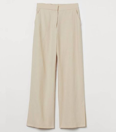 The 4 Best H&M Wide-Leg Trousers | Who What Wear UK What To Pack For Paris, Sandwiches Recipes, Petite Height, H&m Fashion, Wide Trousers, Tea Sandwiches, Straight Leg Trousers, High Fashion Street Style, Winter Fashion Outfits