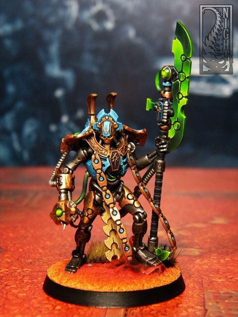 Necron Overlord, Warhammer Necrons, Necron Army, Warhammer 40k Necrons, Tau Warhammer, Painting Figurines, Warhammer 40k Figures, Ancient Dragon, Painting Miniatures