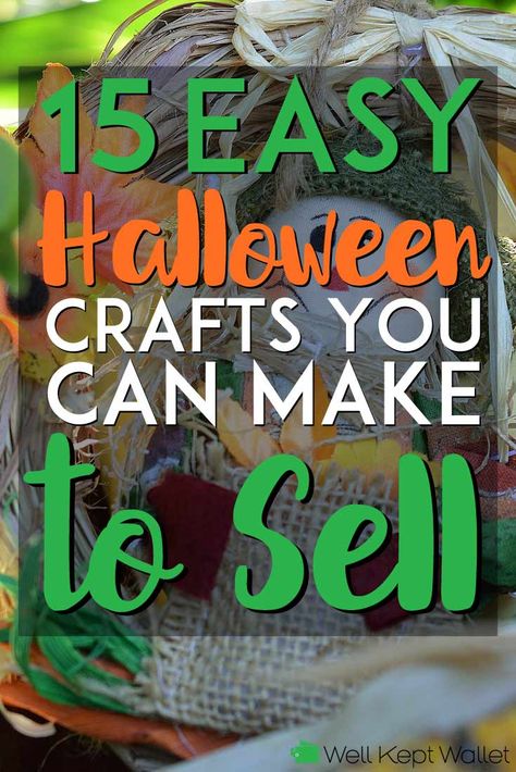 Make To Sell, Halloween Crafts To Sell, Cheap Halloween Decorations, Halloween Decor Diy, Dollar Tree Halloween, Homemade Halloween Decorations, Dollar Store Halloween, Fun Halloween Crafts, Easy Halloween Decorations