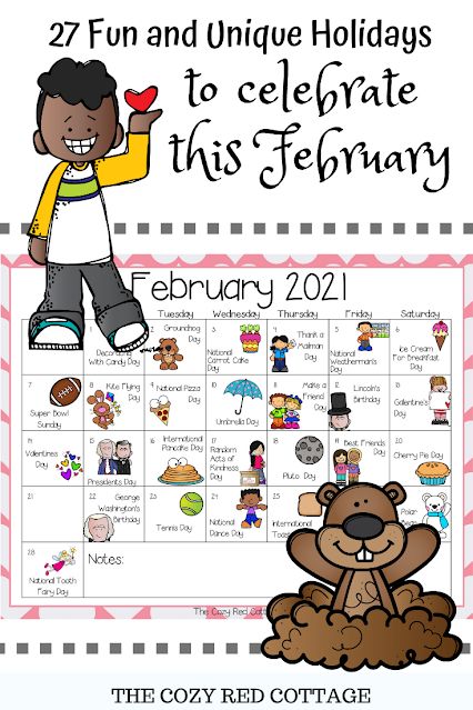 February Themes For Kindergarten, February Daycare Themes, February Songs For Kids, Fun Calendar Ideas For Work February, February Preschool Calendar, Eating Pancakes, February Themes, Work Calendar, February Holidays