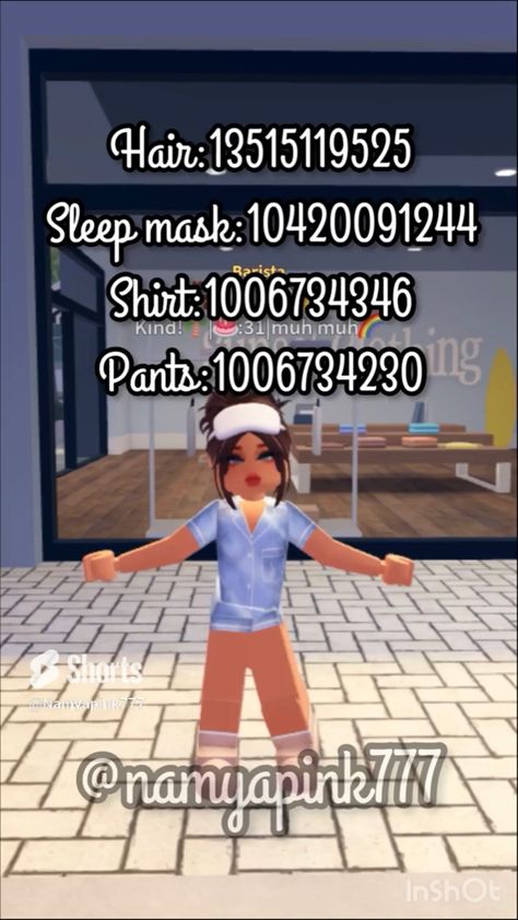 Berry Ave Codes Clothes Pjs, Berry Ave Pjs Codes, Pjs Berry Avenue Codes, Berry Avenue Pjs Codes, Sleep Outfit, Bloxburg Outfits, Girls Pjs, Pajama Outfit