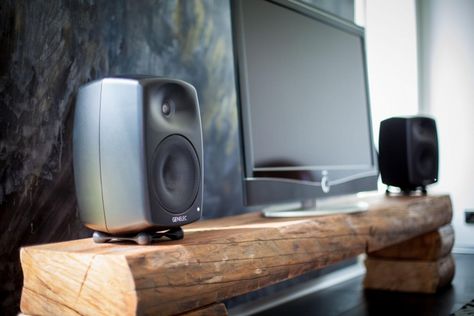 G Series Active Speakers | Genelec.com Cheap Speakers, Small Home Studio, High End Speakers, Active Design, Types Of Sound, Audio Studio, Small Speakers, Room Acoustics, Living Room Loft