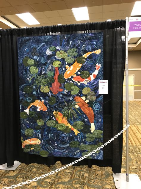 Seascape Quilts, Asian Quilts, Fish Quilt, Japanese Quilts, Denim Quilt, Landscape Quilts, Animal Quilts, Contemporary Quilts, Applique Quilts