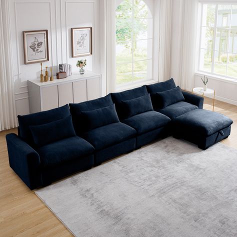 Description Upgrade your home with our Premium Corduroy Fabric Sofa. This sophisticated sofa features a flexible combination design, allowing you to create 10 different sofa arrangements to suit any space. Blue Sectional, Modular Couch, U Shaped Sofa, Storage Footstool, Couch Set, Sectional Sofa Couch, Modular Sectional Sofa, Types Of Sofas, Upholstered Sectional