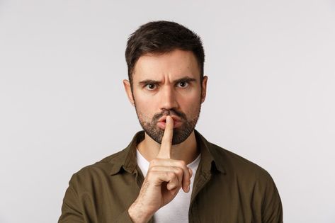 You better stay quiet about this. Aggressive, angry, displeased caucasian bearded male in coat, shushing demand keep silent, hushing with index finger press lips, frowning bothered, white background. Keep Silent Image, Thumbnail Poses, Thumbnail Material, Angry Pictures, Person Png, Silent Man, Keep Silent, Stock Photos People, Stay Quiet