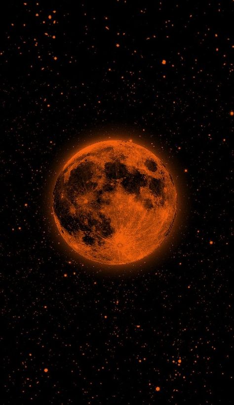 Orange Space Aesthetic, Orange Spooky Aesthetic, Howleen Wolf, Tela Iphone, Pretty Wallpaper Ipad, Orange Icons:), Orange Moon, Pixel Art Background, Goth Wallpaper