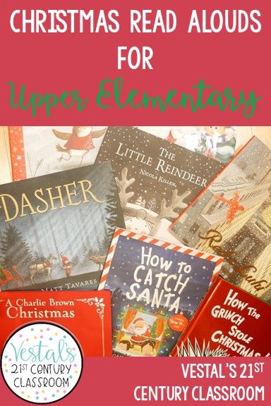 Here are my favorite Christmas read alouds for upper elementary. This teacher blog post also includes a list of Christmas activities to use with each book.#vestals21stcenturyclassroom#christmasreadalouds#christmasbooks#christmasreadingactivities#christmasclassroomideas Upper Elementary Christmas, Christmas Read Alouds, Holiday Read Alouds, Christmas Reading Activities, Christmas Read Aloud, Best Christmas Books, Christmas Picture Books, Count Down To Christmas, Christmas Books For Kids