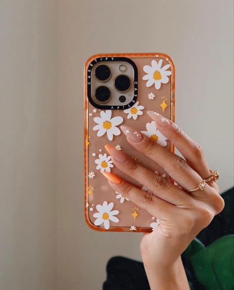 Casetify Cases, Clear Phone Case Design, Orange Phone Case, Summer Iphone Cases, Orange Phone, Summer Phone Cases, Cute Nail Art Designs, Pretty Iphone Cases, Pretty Phone Cases