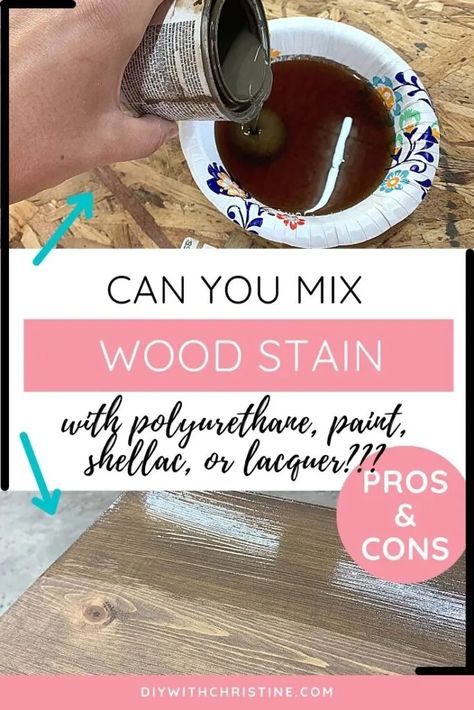 Mixing Paint And Stain Together, Varnish Colors For Wood, Polyurethane Over Paint, Stain Hacks, Woodworking Projects Diy Beginner, Minwax Gel Stain, Easy Woodworking Projects Diy, Diy Wood Crafts, Woodworking Tools For Beginners