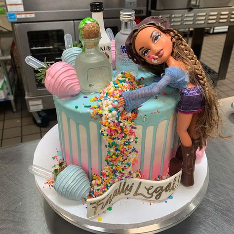 las vegas bakery on Instagram: “The excitement that we got when our client brought in a Bratz doll for her cake🥲😍 Growing up I didn’t have any barbies but I sure had every…” Bratz Birthday Cake, Birthday Cake Doll, Bratz Birthday, 21st Bday Cake, Cake 2023, Nurse Cake, Barbie Doll Cake, Doll Birthday Cake, Nursing Cake