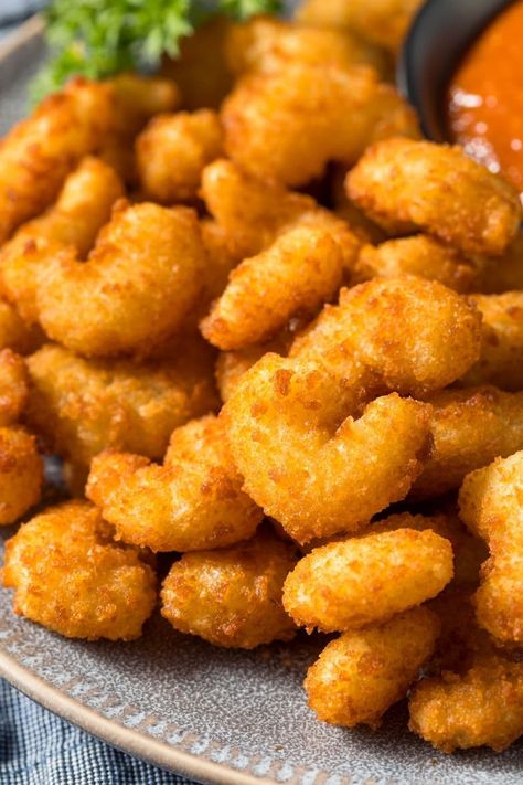 How To Make Popcorn Shrimp, Popeyes Popcorn Shrimp Recipe, Seapak Popcorn Shrimp Recipes, Popcorn Shrimp Meals, Shrimp Lunch Ideas, Popcorn Shrimp Air Fryer, Tiny Shrimp Recipes, Breaded Shrimp Recipes, Fried Popcorn Shrimp