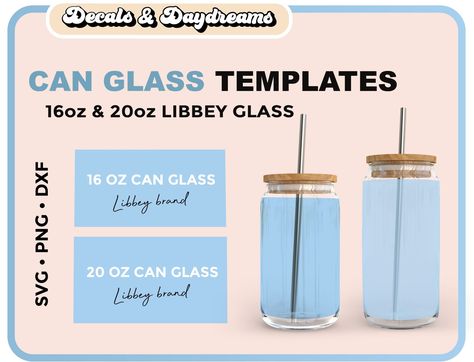 Set of 2 LIBBEY templates: 16oz and 20oz can glass templates. Buy and use these Libbey glass svg wrap for Cricut today! THESE TEMPLATES WILL NOT WORK FOR NON-LIBBEY, GENERIC CAN GLASSES.This is a basic full wrap template file for Libbey beer can shaped glasses. It will make a template for your designs. This template SV . Can Shaped Glasses, Craft Business Plan, Libby Glasses, Libbey Glass Svg, Halloween Cans, Halloween Coffee, Cup Wrap, Pink Wallpaper Iphone, Cameo Projects Craft Business Plan, Can Shaped Glasses, Libby Glasses, Libbey Glass Svg, Halloween Cans, How To Make Beer, Halloween Coffee, Cup Wrap, Cameo Projects