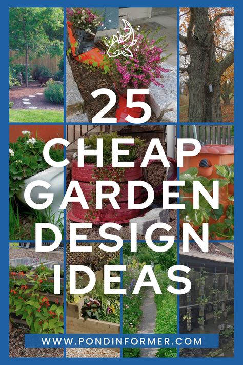 Garden Diy Ideas On A Budget, Gardens On A Budget, Front Yard Landscaping On A Budget, Low Budget Garden Ideas, Cheap Garden Ideas, Garden Ideas Budget Backyard, Garden Ideas Diy Cheap, Easy Garden Ideas, Garden Diy On A Budget