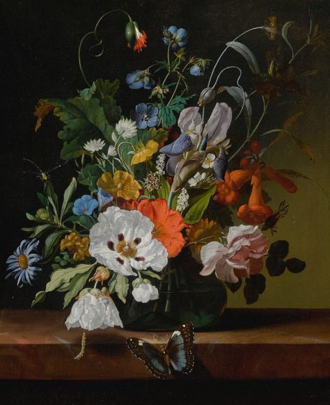 Rachel Ruysch, Still Life Artists, Romantic Paintings, Sandro Botticelli, Dutch Golden Age, English Art, European Paintings, Gallery Frame, Old Master