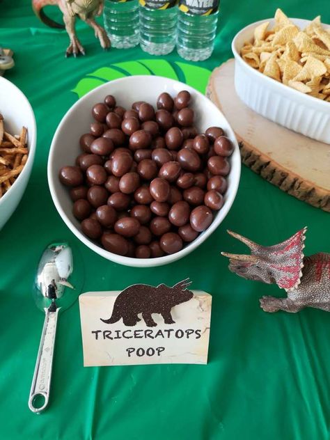 Jurrasic World Birthday Party Ideas, Fête Jurassic Park, Dinosaur Snacks, Dinosaur Birthday Party Food, Dinosaur Party Food, Jurrasic World, Festa Jurassic Park, Jurassic Park Birthday Party, 4de Verjaardag