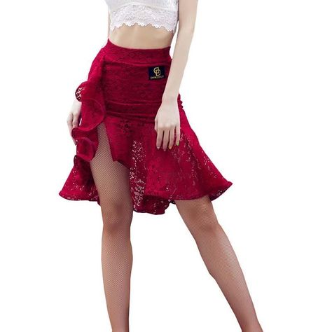 Asymmetric Short Latin Skirt -  #Asymmetric #Latin #Short #Skirt Latin Dance Skirt, Latin Fashion, Flamenco Skirt, Tango Skirt, Women Dance, Floral Embroidery Patterns, Practice Outfits, Dance Tops, Latin Dance Dresses