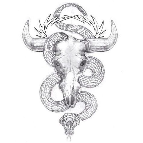 Bull Skulls Tattoo, Ox Tattoo, Longhorn Tattoo, Cow Skull Tattoos, Grunge Tattoos, Bull Skull Tattoos, Skull And Snake, Cowgirl Tattoos, Shin Tattoo