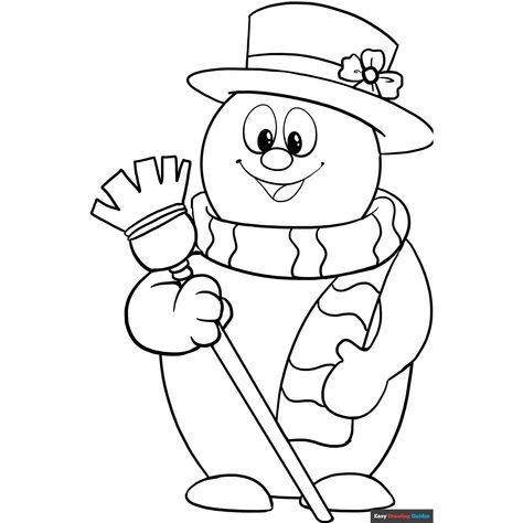 Frosty the Snowman Coloring Page - Free & Printable Coloring Sheet Frosty Coloring Pages, Frosty The Snowman Activities, Frostie The Snowman, Frosty The Snowman Coloring Pages, Frosty The Snowmen Shirts, Snowman Coloring Pages, Snowmen Pictures, Free Printable Coloring Sheets, Printable Coloring Sheets