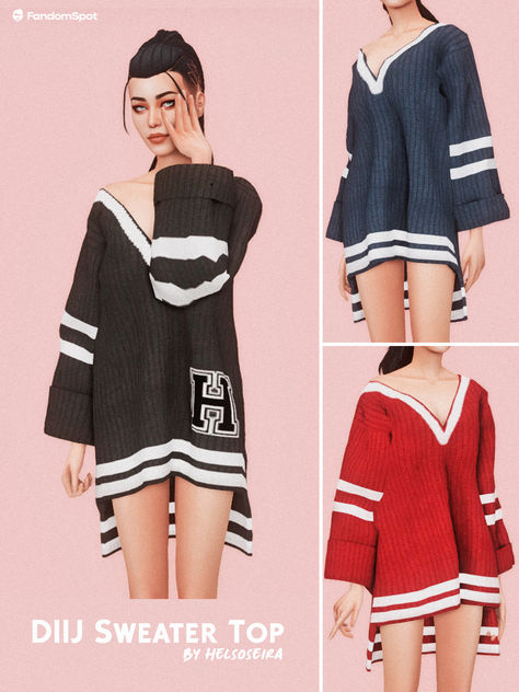 Sims 4 Oversized Hoodie Maxis Match, Oversized Sweater Sims 4 Cc, Sims 4 Longsleeve, Sims 4 Oversized Shirt Cc, Sims4 Shirts Cc, Sims4 Cc Skirts, Sims 4 Oversized Sweater, Sims 4 Hoodies, Sims 4 Oversized Hoodie