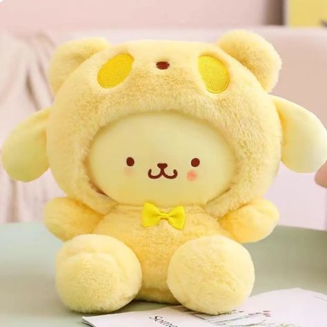 Sanrio Plushies Pompompurin, Pompompurin Stuff, Pompompurin Plush, Pochacco Plush, Pompompurin Pochacco, Melody Plush, Cute Sanrio, Picture Board, Kuromi Melody