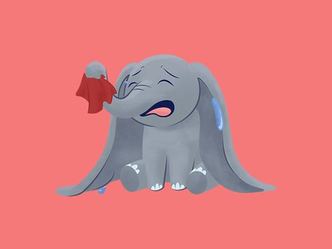 Elephant Gif, Good Luck Gif, Dumbo Disney, Optical Illusion Gif, Illusion Gif, Elephant Stickers, Gif Photo, Bare Tree, Cartoon Gifs