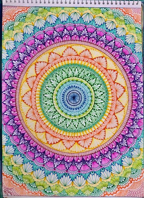 Mandala Art Rainbow, Mandela Colors, Mandela Art Colorful, Mandala Art Colorful Patterns, Mandala Art Rangoli, Education Related Quotes, Draw Sea Animals, Mandala Art Pattern, Colorful Mandala Art