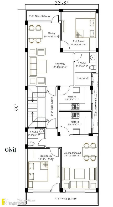 New House Plans 2 Story, 22x60 House Plan, North Facing House, 20x40 House Plans, 30x40 House Plans, 2bhk House Plan, House Plans With Photos, Narrow Lot House Plans, Indian House Plans