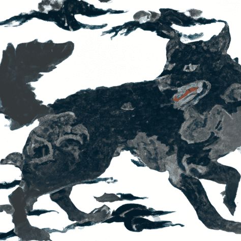 Japanese style wolf dmonWolf symbolism has been used for centuries to represent a variety of things. To some cultures, the wolf is a symbol of strength and courage. To others...https://centerspirited.com/animal-symbolism/wolf/ Wolf In Japanese, Wolf Meaning, Wolf Tarot Card, Wolf Symbolism, Japanese Wolf, Wolf Linocut, Wolf Block Print, Medieval Wolf Illustration, Wolf Tapestry