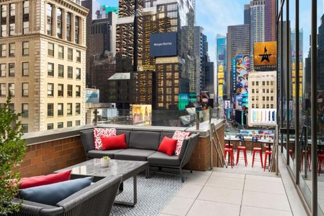 M Social Hotel Times Square New York, New York – Updated 2022 Prices M Social Hotel New York, Theater District, New York Hotels, Nyc Hotels, Contemporary Hotel, Luxury Amenities, Double Room, Comfy Bed, Local Businesses