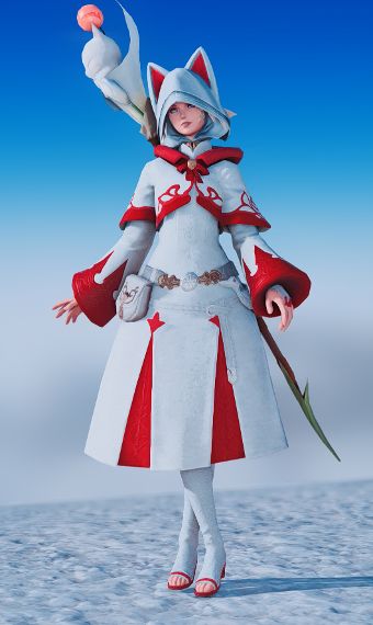 White Mage Final Fantasy Art, Final Fantasy White Mage, Ffxiv Outfits, Ff14 Glamour, Armor Reference, White Mage, Glam House, Shrine Maiden, Burning Love