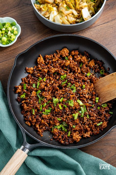 Ground Pork Broccoli, Korean Ground Pork, Easy Ground Pork Recipes, Pork Bowl Recipe, Ground Pork Tacos, Ground Beef Quinoa, Ground Beef And Noodles, Sw Recipes, Recipe Korean